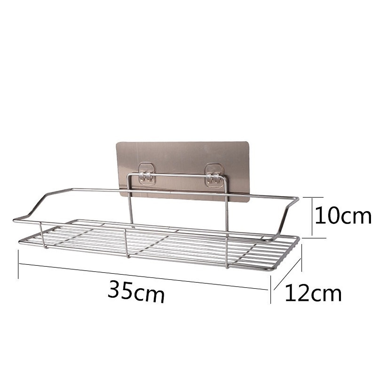 Giá Treo Đồ Inox 304 Dán Tường treo dầu gội sữa tắm đồ dùng phòng tắm tiện lợi - KT35