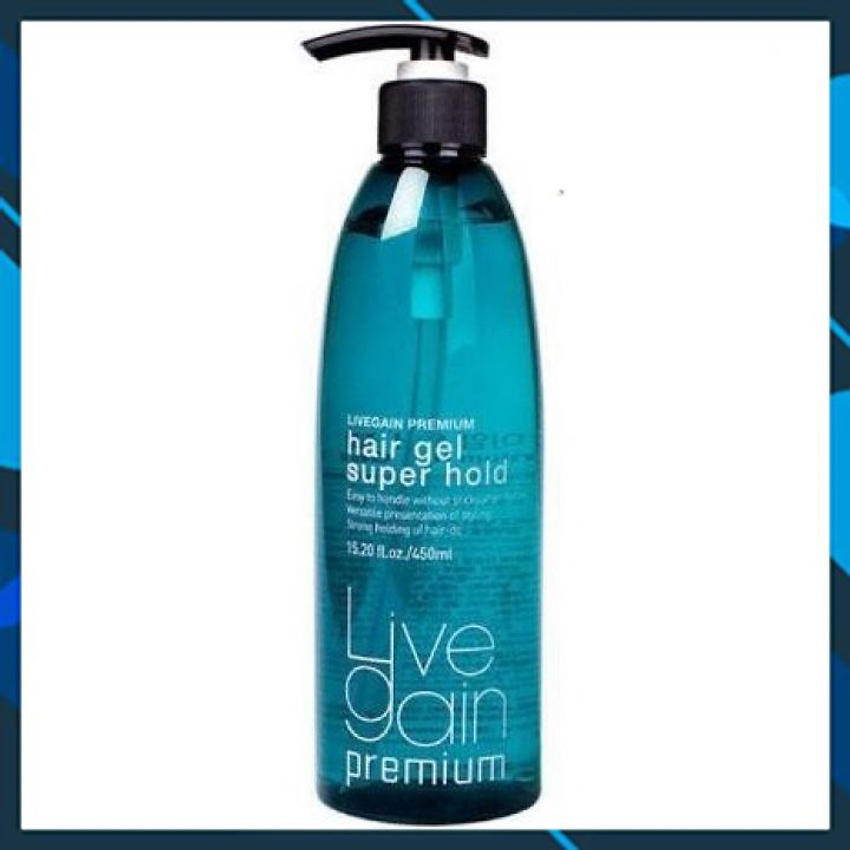 Mua Gel cứng Livegain Premium Hair Gel Super Hold giữ nếp tóc Hàn Quốc  450ml  Xanh tại Á ĐÔNG HAIRSHOP