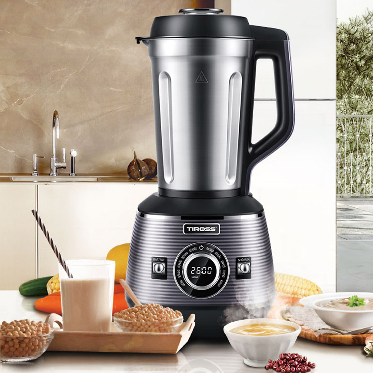 Máy Làm Sữa Hạt Đa Năng Tiross TS9821 (1.8 Lít)