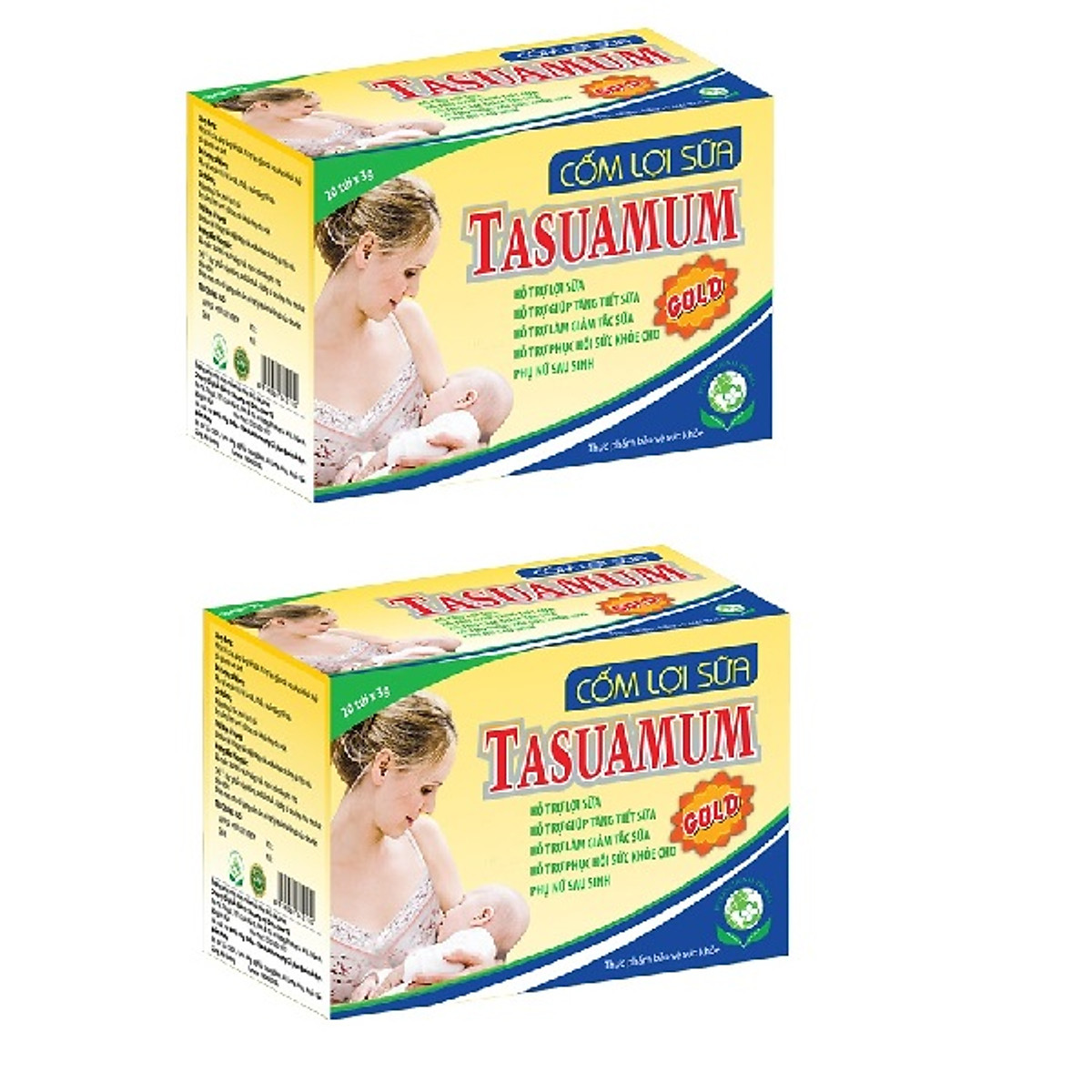2 HỘP CỐM LỢI SỮA TASUAMUM GOLD