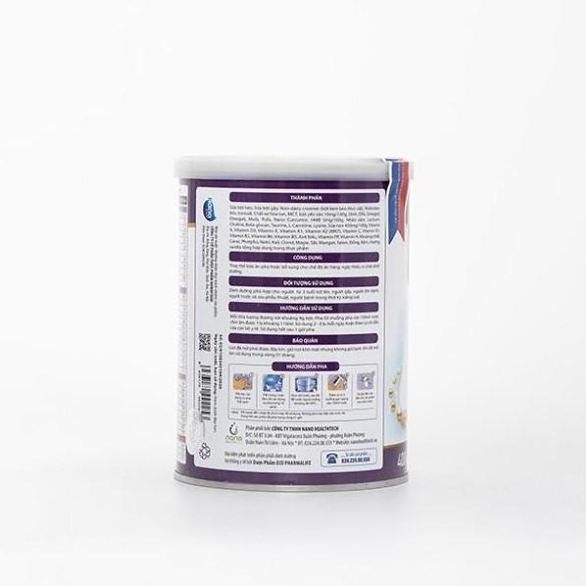 Sữa bột Enlilac Thyro LID- 400gr, dinh dưỡng chuyên biệt cho chế độ kiêng Iod, phòng ngừa biến chứng tim mạch