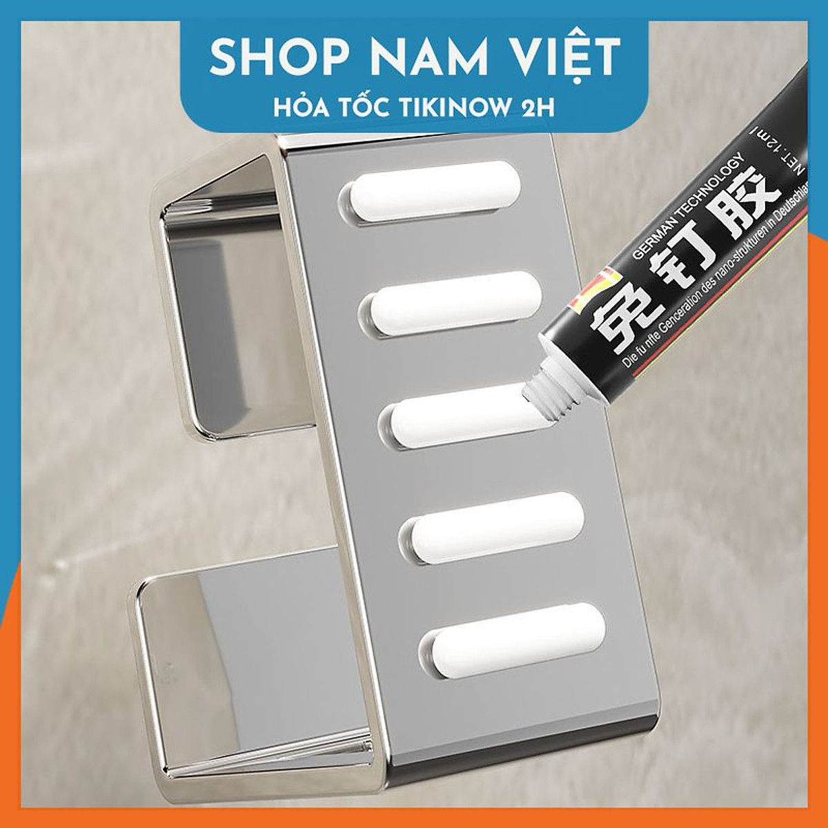 Móc Treo Thau Kiểu Vuông Dán Tường Chắc Chắn