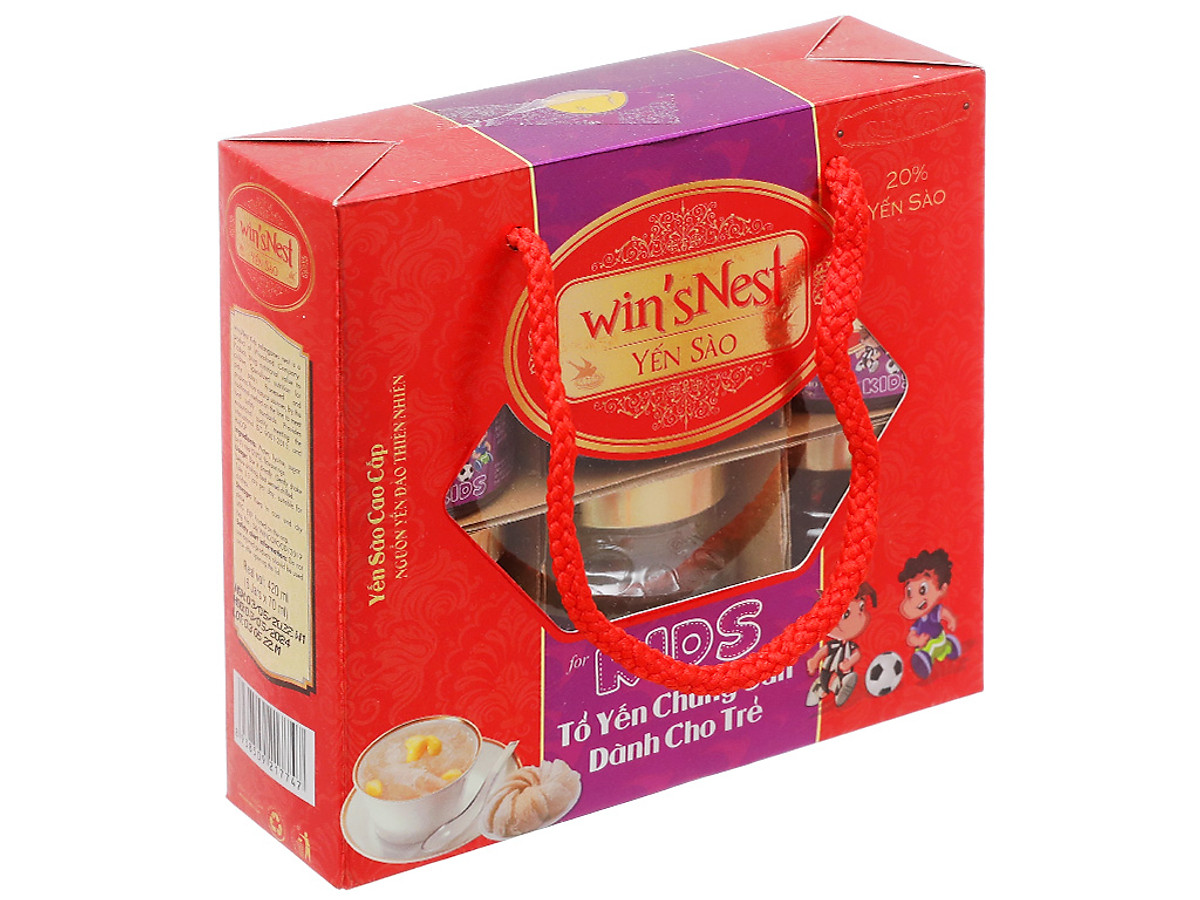 Lốc 6 lọ Yến sào win'sNest Kids (20%) Tổ yến chưng sẵn dành cho trẻ em (420ml/6 lọ)