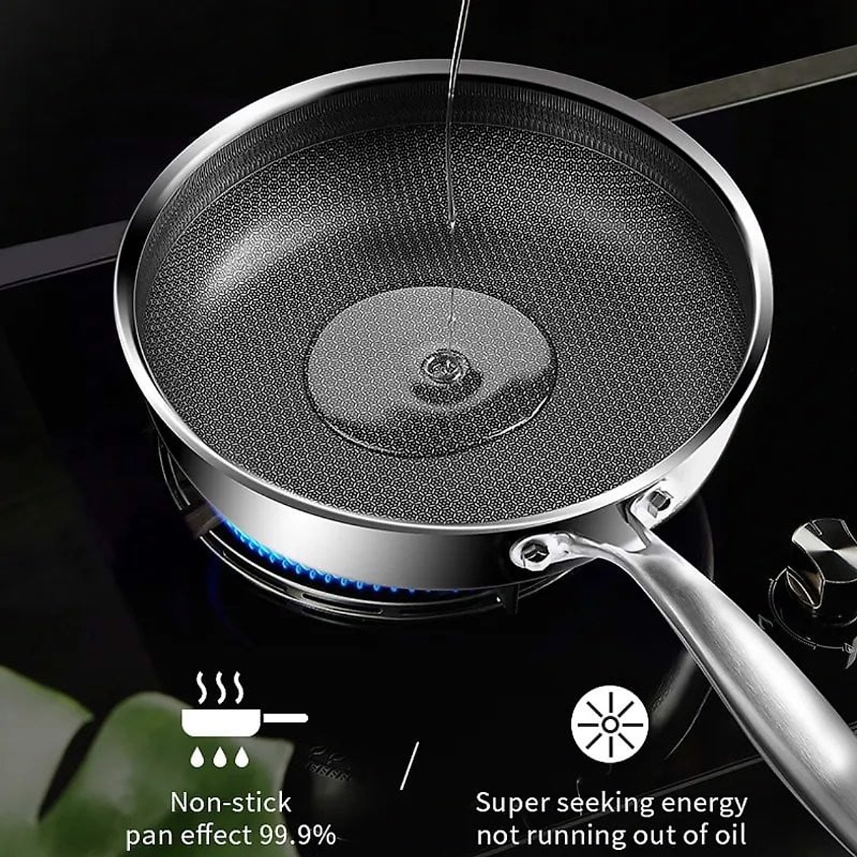 Chảo Chống Dính Black Cube Mishio MK252 30cm - Hàng chính hãng