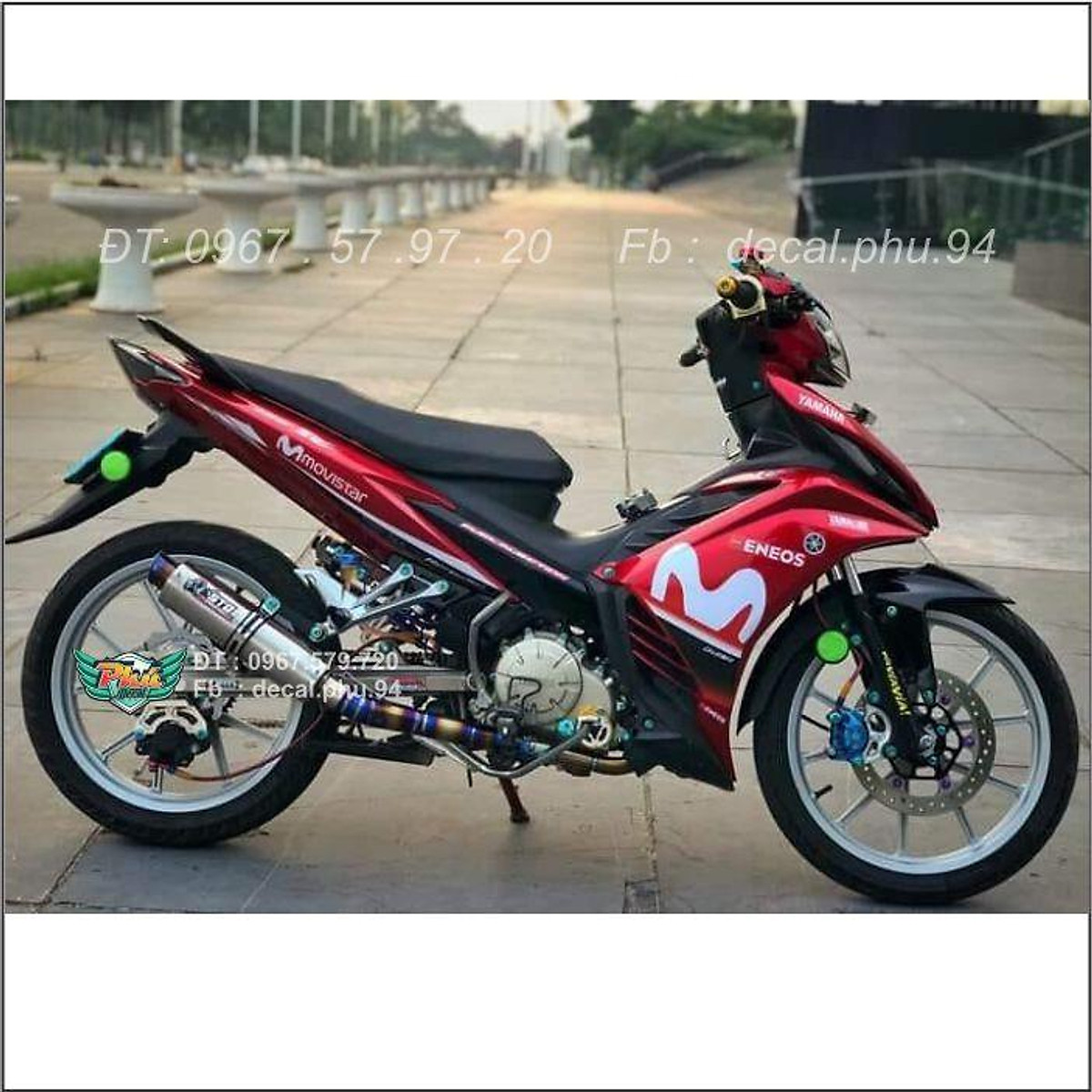 Mua Tem Exciter 135 Giả Zin trắng đỏ đen 2011 z tại Tem Xe Đẹp