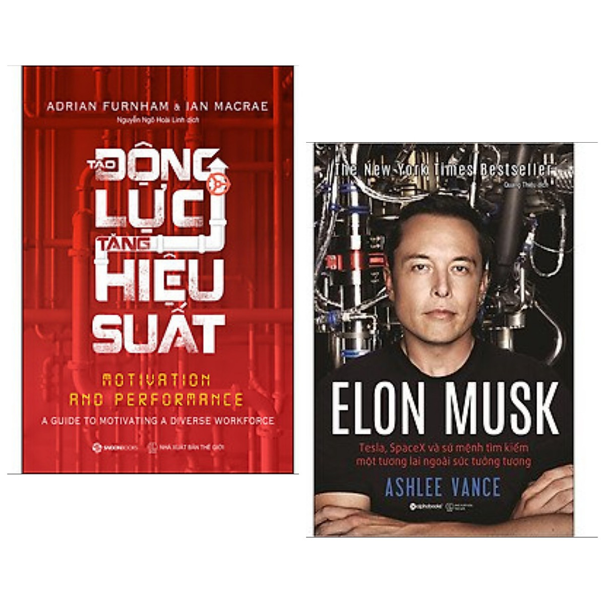 Combo 2 cuốn: Tạo Động Lực - Tăng Hiệu Suất + Elon Musk: Tesla, Spacex Và Sứ Mệnh Tìm Kiếm Một Tương Lai Ngoài Sức Tưởng Tượng / Bộ sách vừa truyền cảm hứng vừa mang lại lợi nhuận