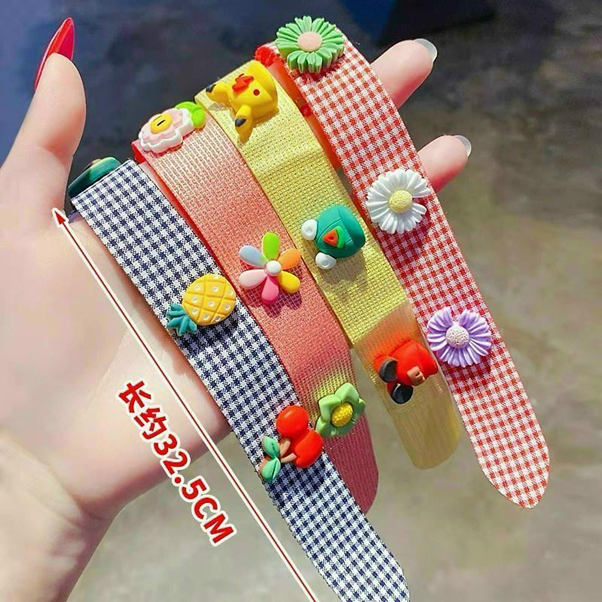 Bờm dán tóc, băng đô cài mái Hàn Quốc siêu xinh cho bé gái