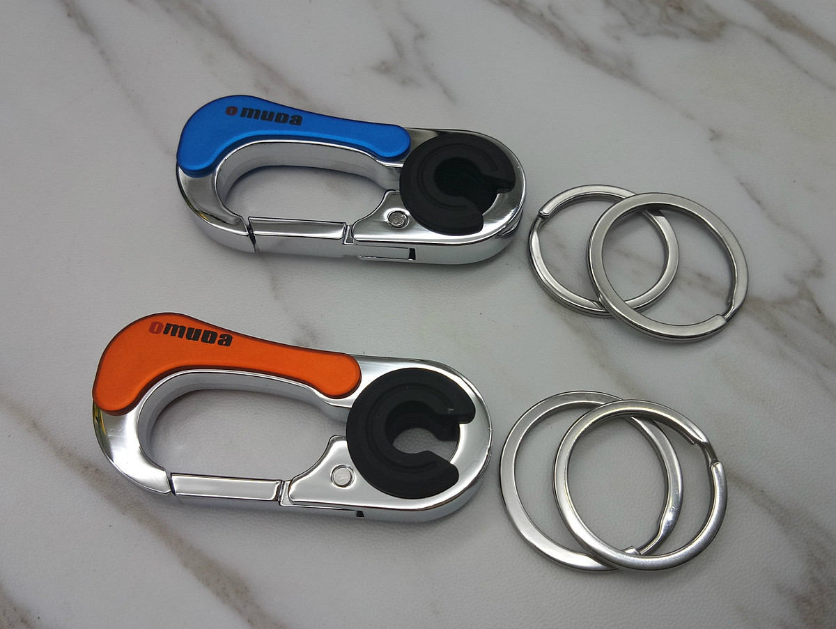 Móc Khoá Xe Máy Ô Tô INOX Cao Cấp Có Chốt Đeo Thắt Lưng K3754