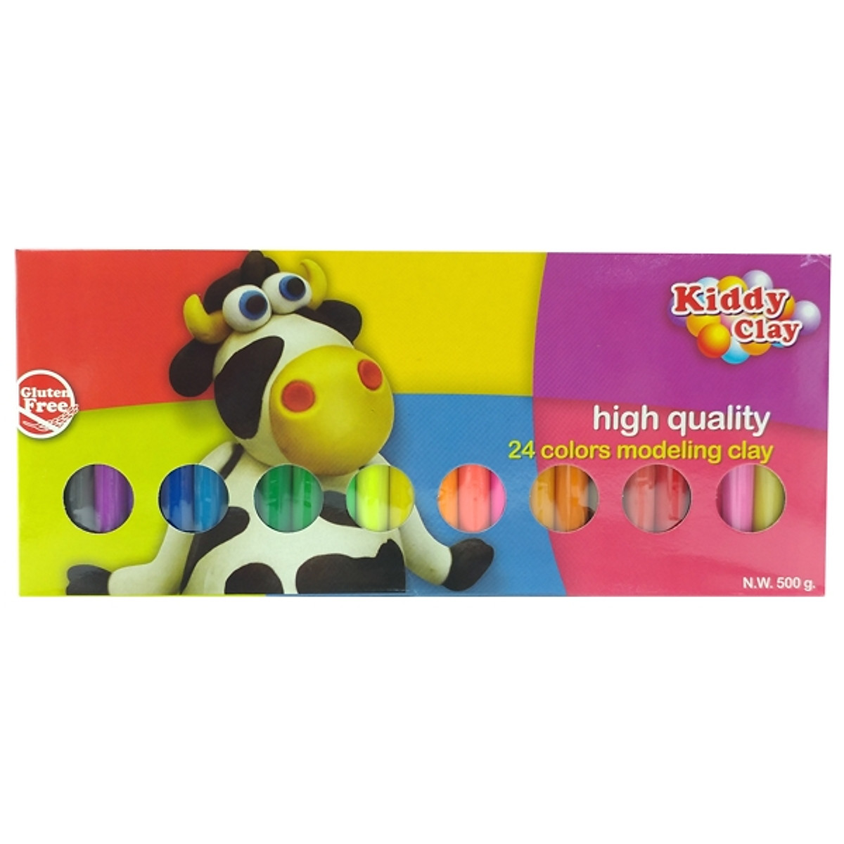Sáp Nặn Thủ Công 24 Màu Kiddy Clay BX - 500 - 24