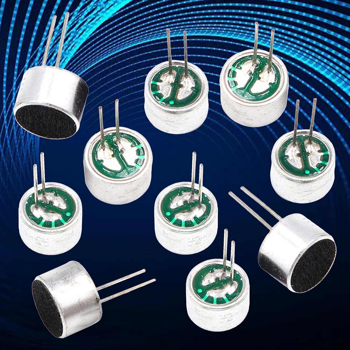 Aluminum Electret Microphone Mini Electret Microphone Condenser Pickup