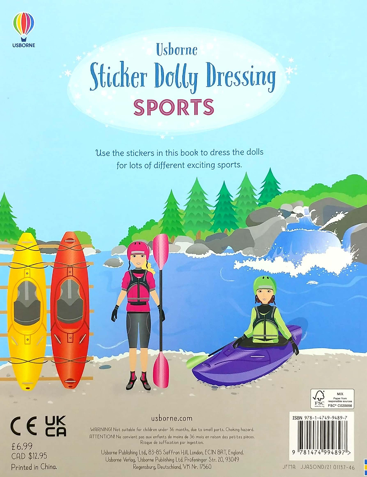 Sticker Dolly Dressing Sports