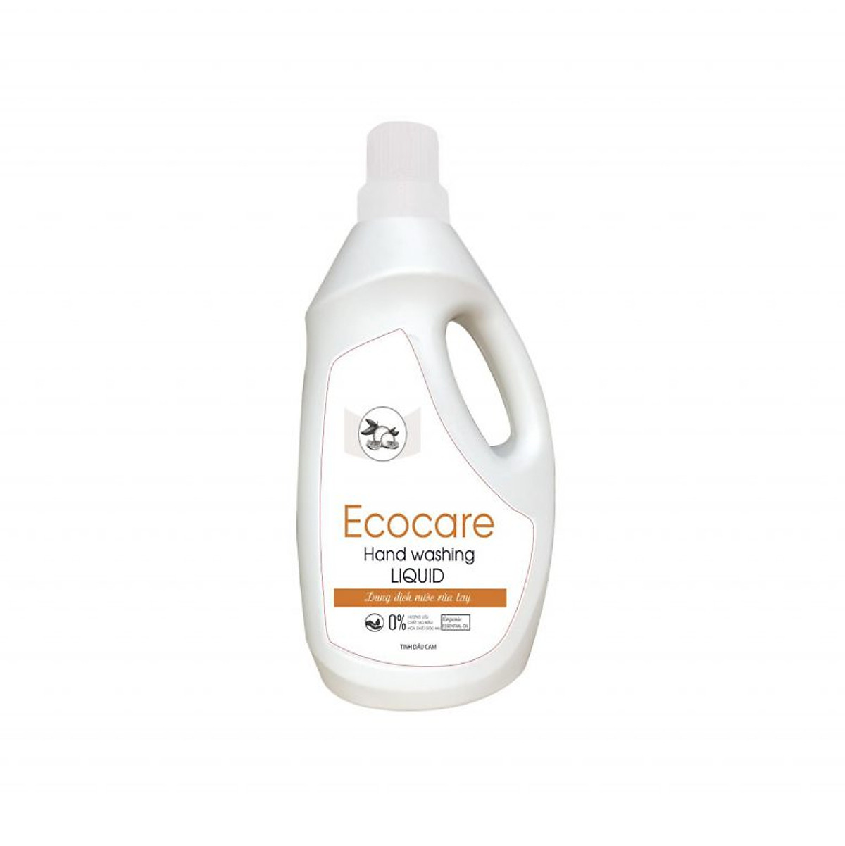 Nước Rửa Tay Bồ Hòn Hữu Cơ ECOCARE 1 lít - Sạch khuẩn, chăm sóc da tay, tinh dầu khử mùi