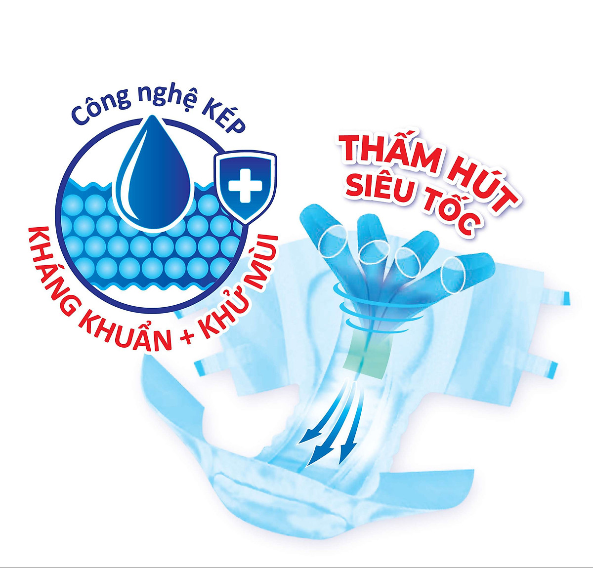 Combo 2 Tã dán người lớn SunMate XA2 mới size L-18+2 miếng