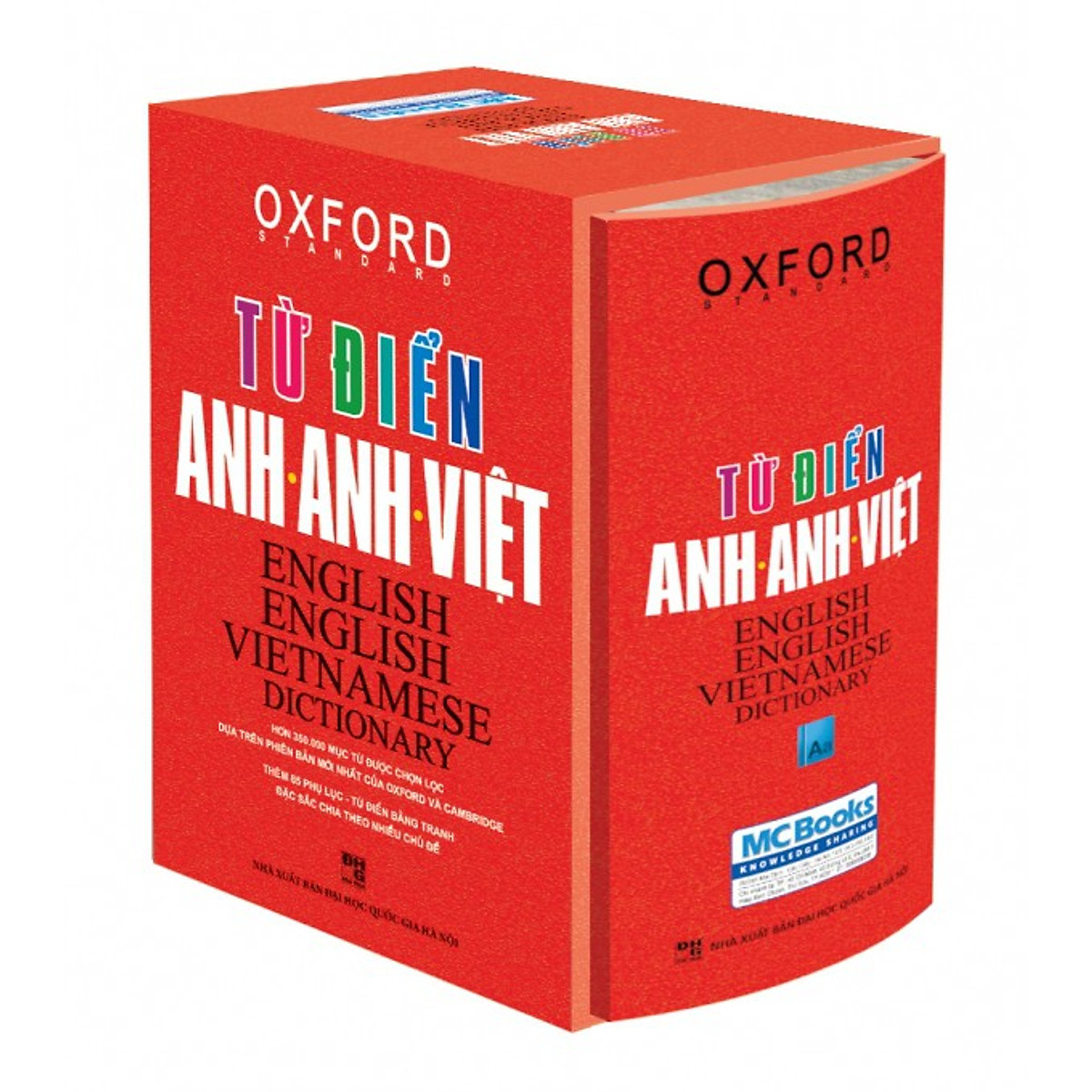 Từ điển Anh Việt bìa đỏ cứng Tái bản mới nhất - Sách học từ vựng Tiếng Anh Học nhanh Nhớ lâu Giấy nhớ PS