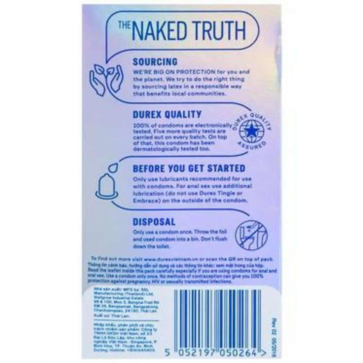 Bao cao su Durex Invisible Extra Thin Extra Sensitive 1 Hộp 10 Bao