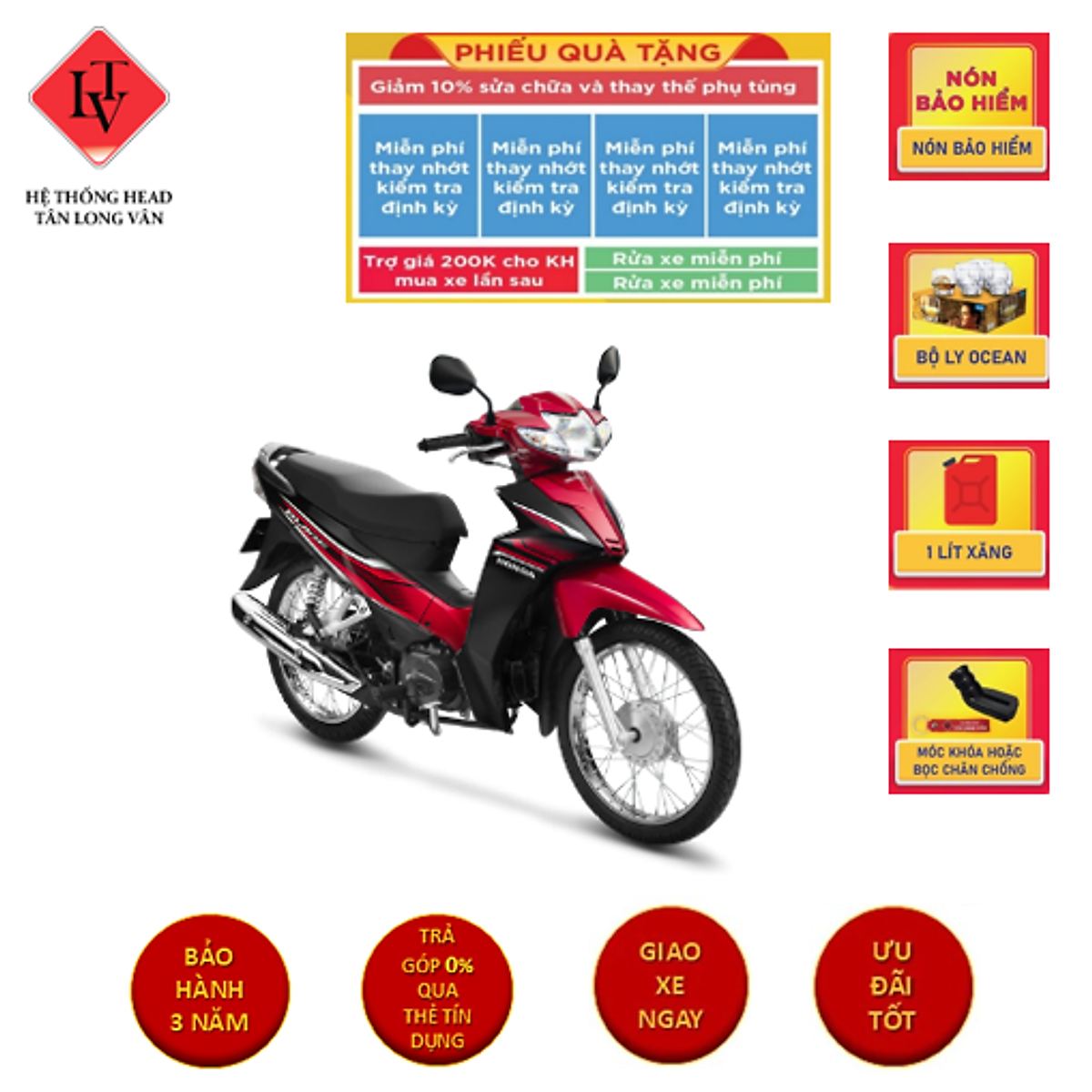 Xe Số Honda Blade 110cc Tem Mới - Phanh Cơ, Vành Nan - Xe số