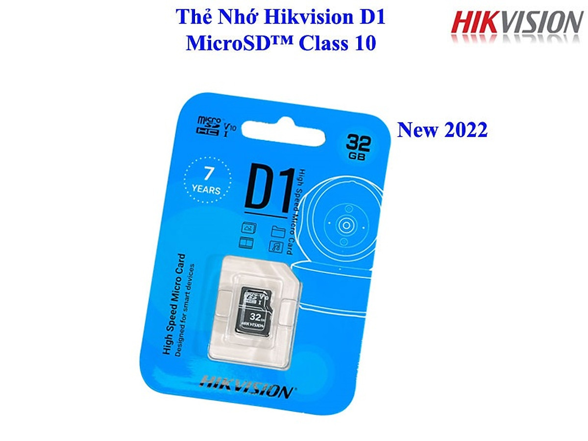 Thẻ Nhớ Micro SD Hikvision 128G-64GB-32G chuẩn Class 10, Thẻ nhớ camera, Thẻ nhớ điện thoại - hàng chính hãng