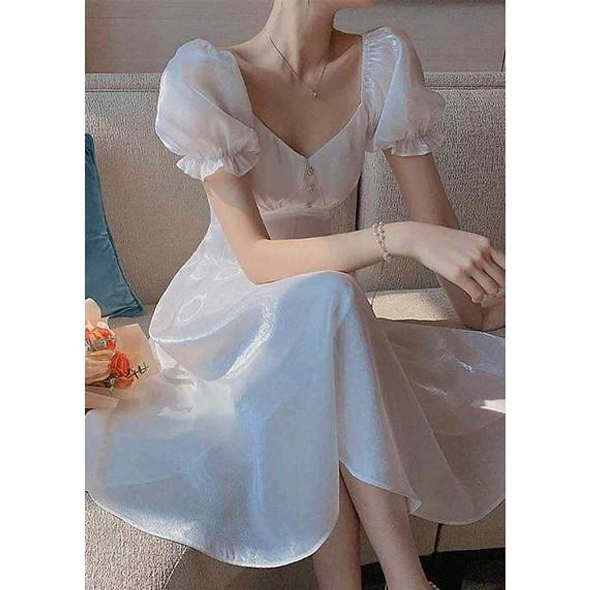 Mua QUẢNG CHÂU Đầm trắng dạo phố ngọt ngào sang trọng Alice Dress ...