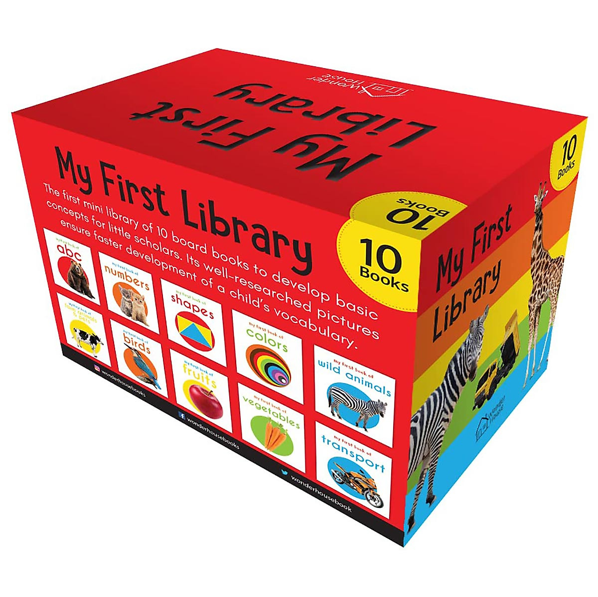 My First Library : Boxset of 10 Board Books for Kids