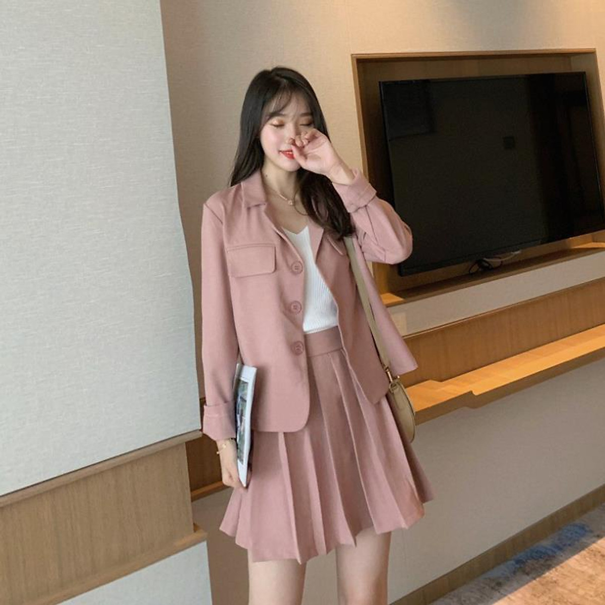 Phối áo blazer cùng chân váy  Thời trang  Việt Giải Trí