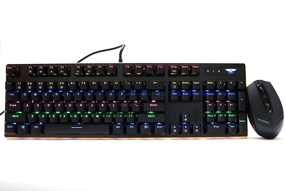 Bàn phím Newmen quang cơ Gaming GM550 full led _Hàng chính hãng