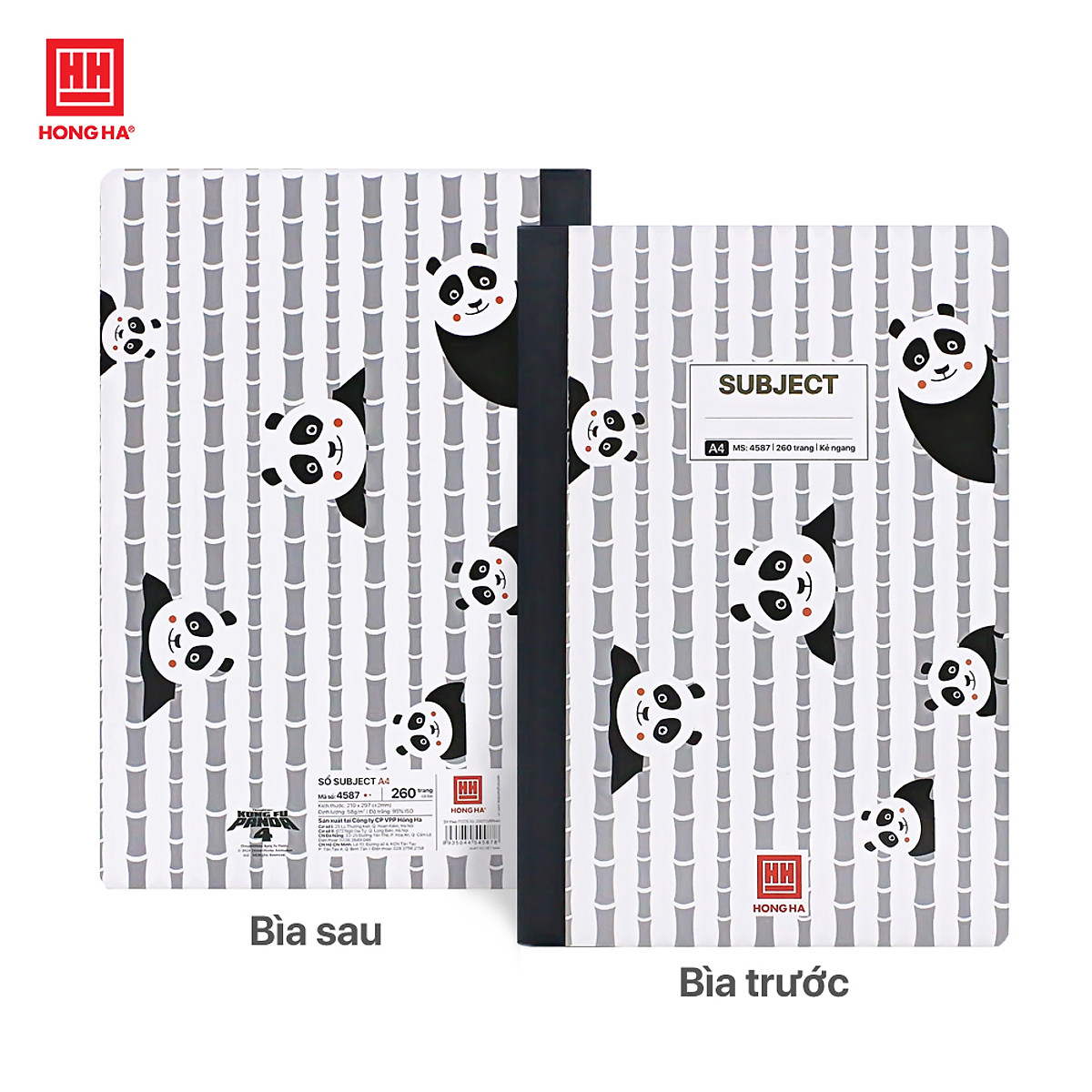 Sổ bìa bồi A4 260 trang Hồng Hà Subject - 4587