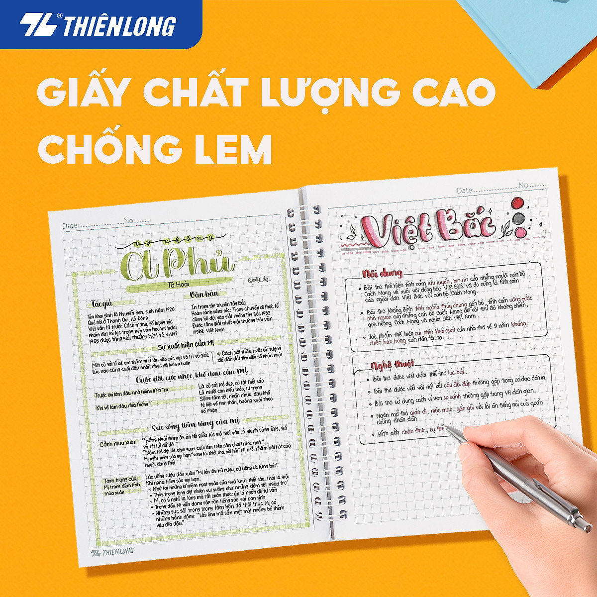 Sổ lò xo A5 Thiên Long - Màu ngẫu nhiên