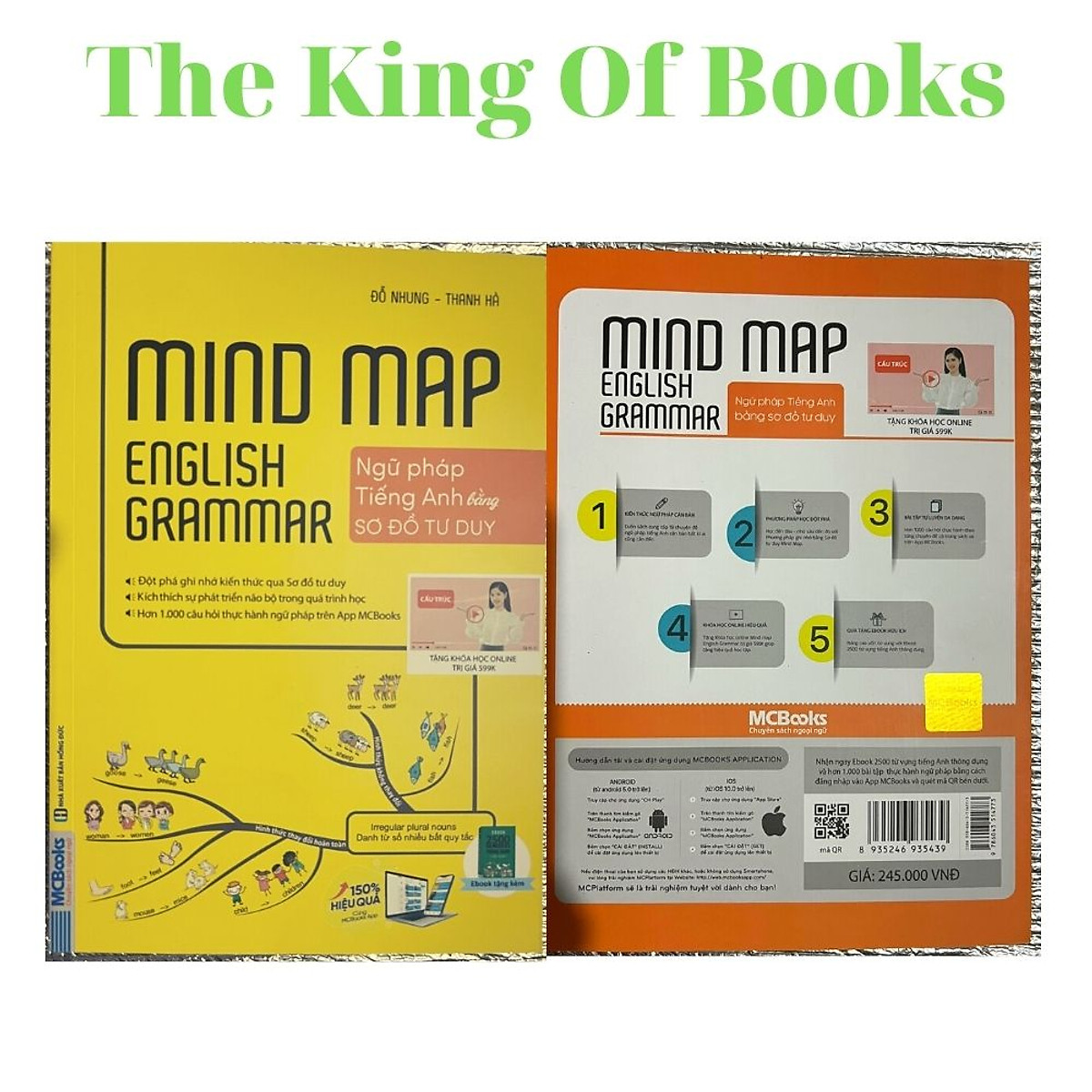 Combo Mindmap English Vocabulary và Mindmap English Grammar - PHIÊN BẢN ĐẶC BIỆT 2022 - Kèm khóa học chi tiết (NHH)