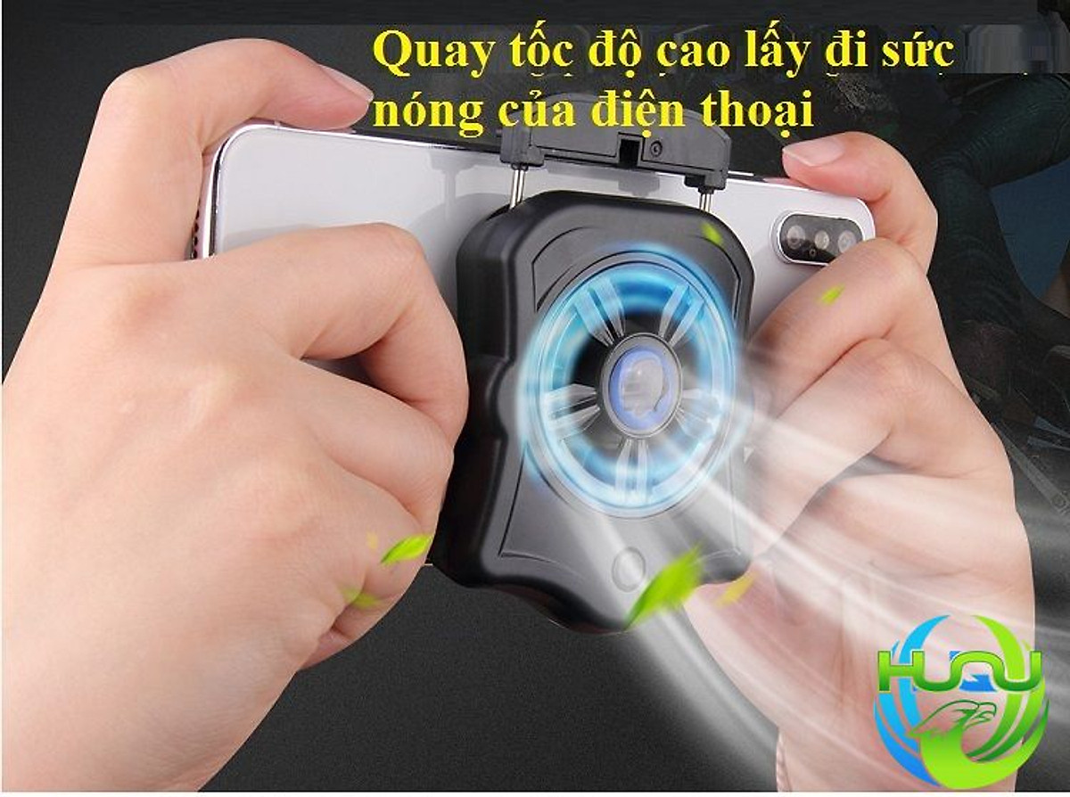 Quạt Tản Nhiệt Điện Thoại Huqu HQ.P9- 3 Tốc Độ Gió -Hàng Chính Hãng