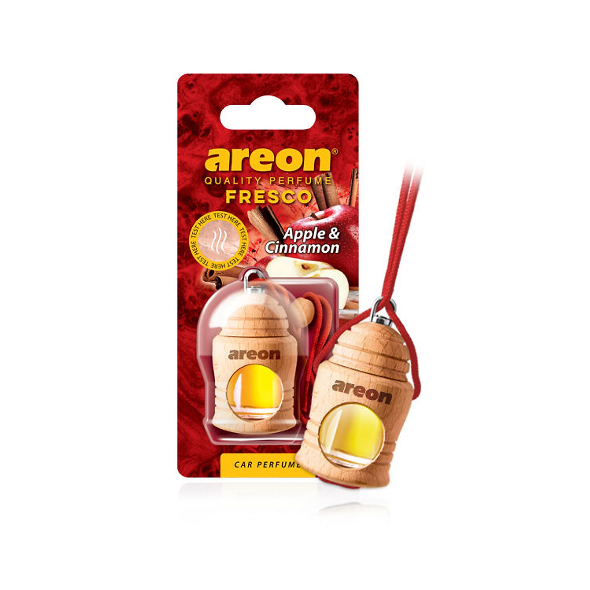 Tinh dầu treo xe hơi hương táo & quế – Areon Fresco Apple & Cinnamon (Dịu nhẹ)