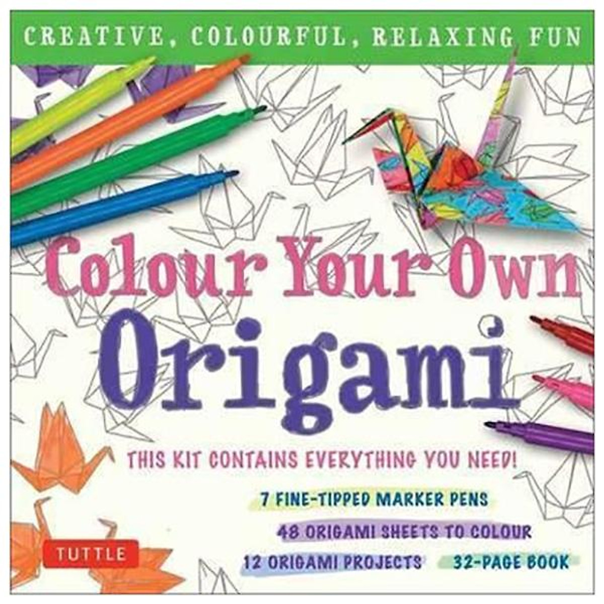 Color your own origami kit
