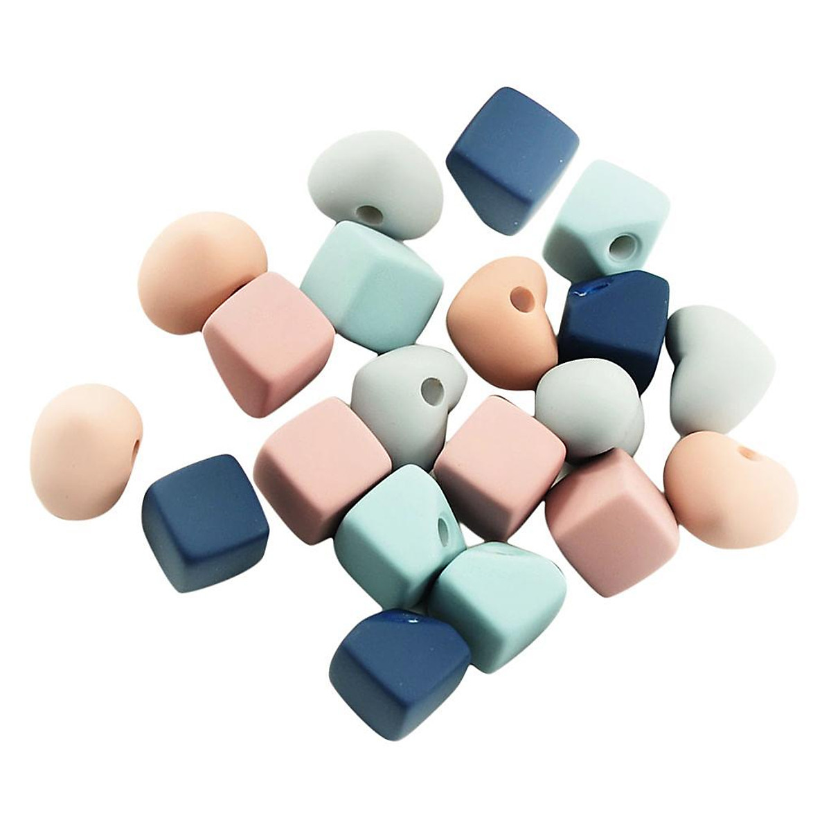 Mua 20 Pieces Fashion Mixed Love Heart & Square Shapes Half Hole Beads Spacer Beads DIY End Finishing Beads Hair Tie Hair Rope Band Ponytail Scrunchie Accessories tại Magideal Mua 20 Pieces Fashion Mixed Love Heart & Square Shapes Half Hole Beads Spacer Beads DIY End Finishing Beads Hair Tie Hair Rope Band Ponytail Scrunchie Accessories tại Magideal