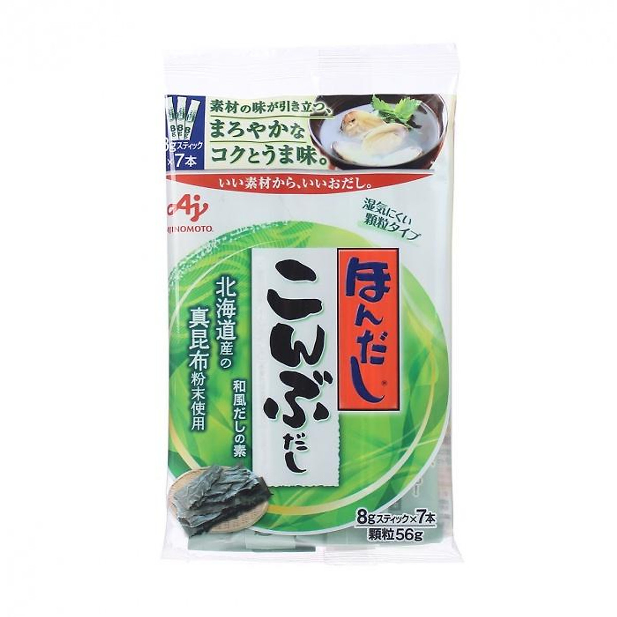 Hạt nêm cho bé ăn dặm Ajinomoto/Dashi Nhật Bản vị rong biển, cá ngừ, sò điệp, thịt viên rau củ, tảo bẹ