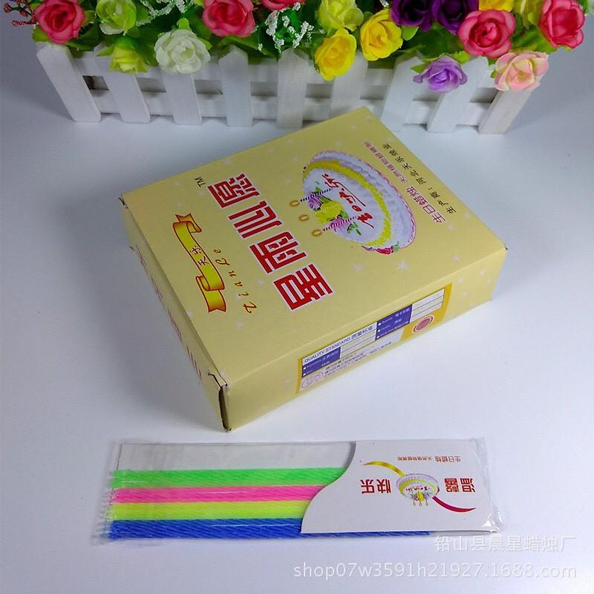 Nến tăm sinh nhật 12cmNến chân nến xoắn  MixASale
