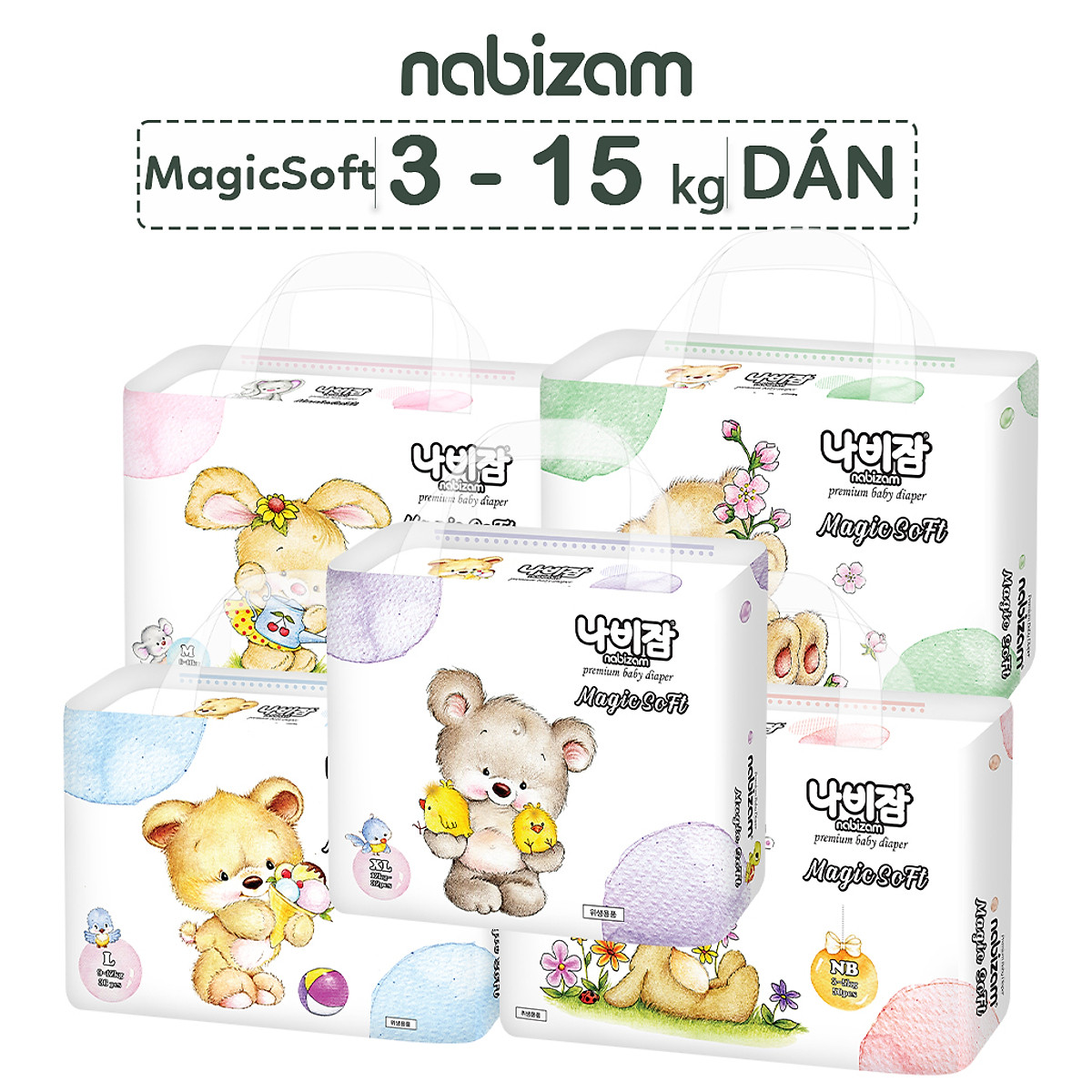 NABIZAM MAGIC SOFT TÃ DÁN M40 6-11KG