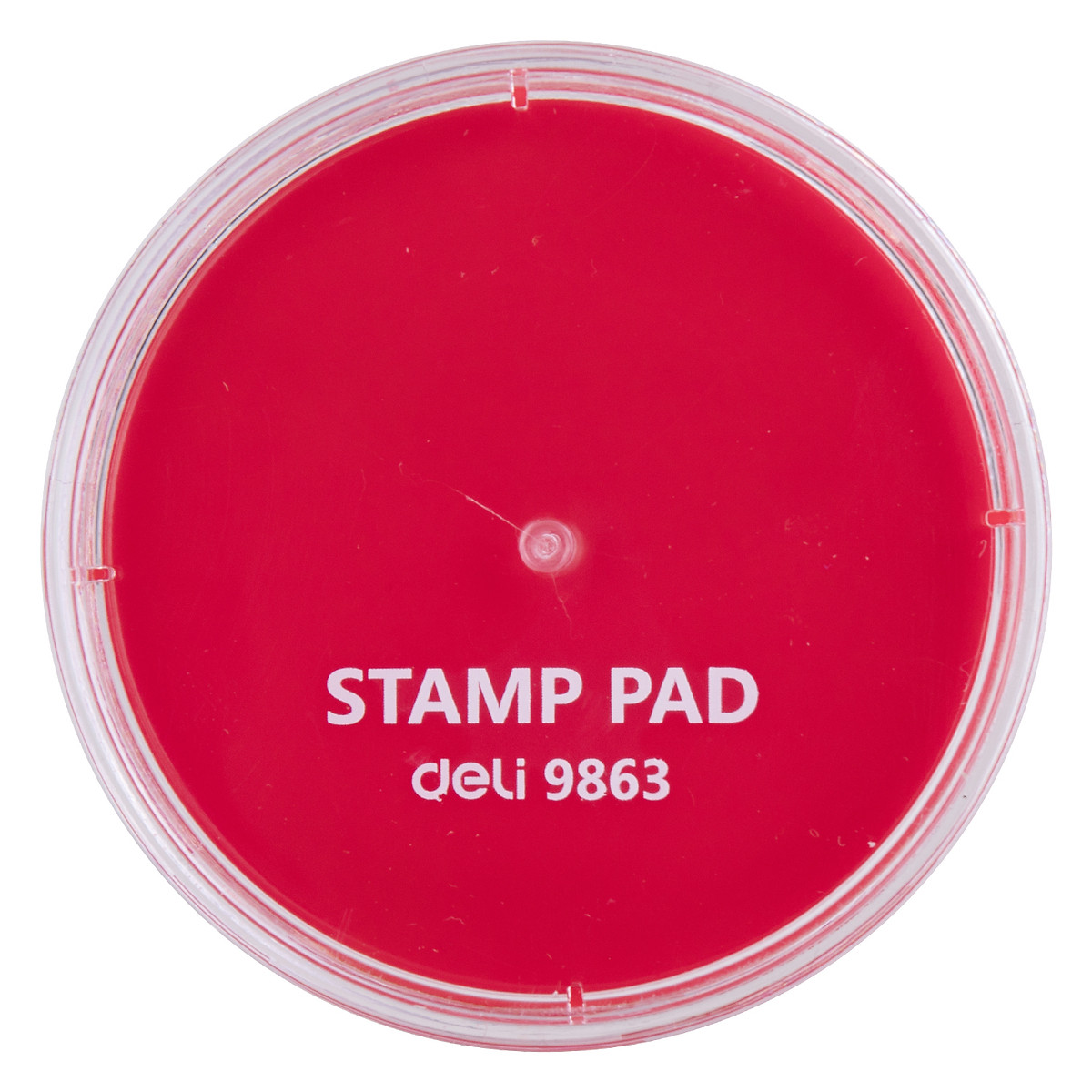 Khay Mực Dấu Deli, 84X84X25 Mm, Đỏ - E9863