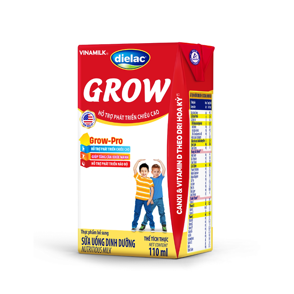 Thùng 48 Hộp Sữa Bột Pha Sẵn Vinamilk Dielac Grow 110ml