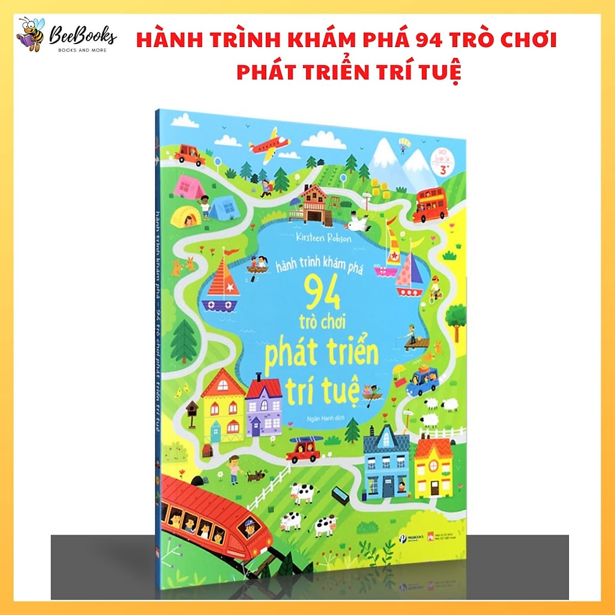 Sách Hành Trình Khám Phá 94 Trò Chơi Phát Triển Trí Tuệ- Sách tương tác cho trẻ tăng khả năng tư duy và phát triển