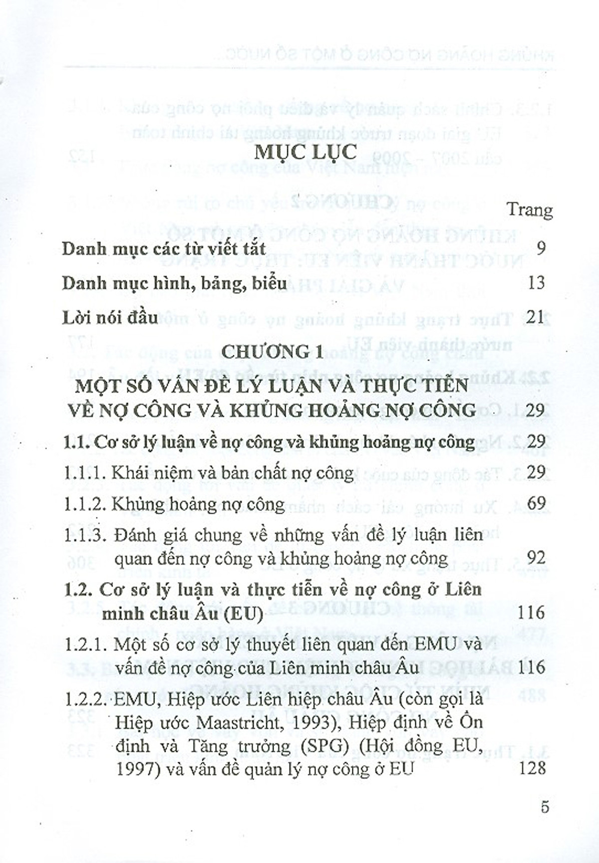 Khủng Hoảng Nợ Công Ở Một Số Nước Liên Minh Châu Âu Và Bài Học Kinh Nghiệm Cho Việt Nam (Sách Chuyên Khảo)