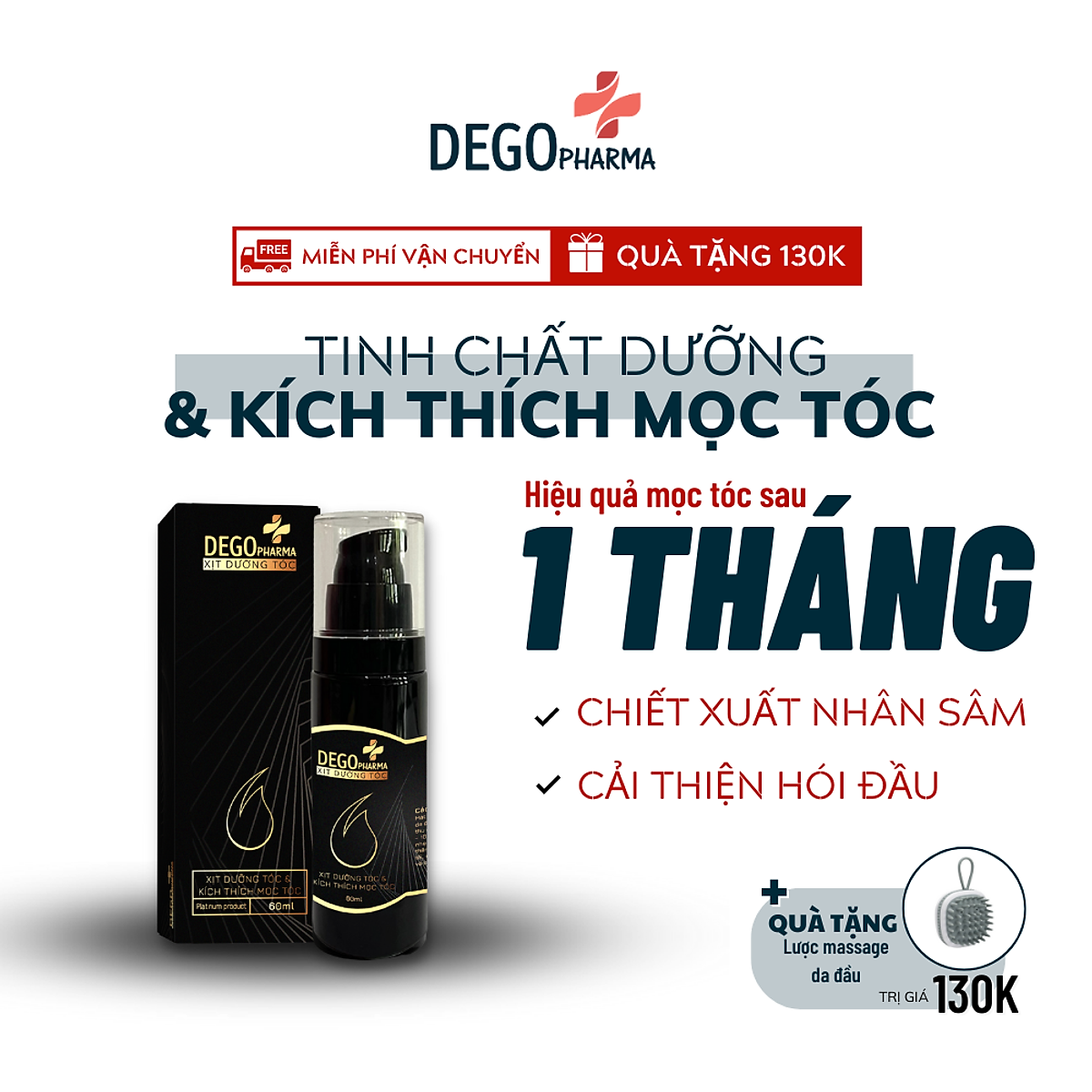 Tinh chất mọc tóc Dego Pharma - phục hồi tóc hư tổn, giảm gãy rụng nhanh, giảm hói đầu, dưỡng tóc mềm mượt