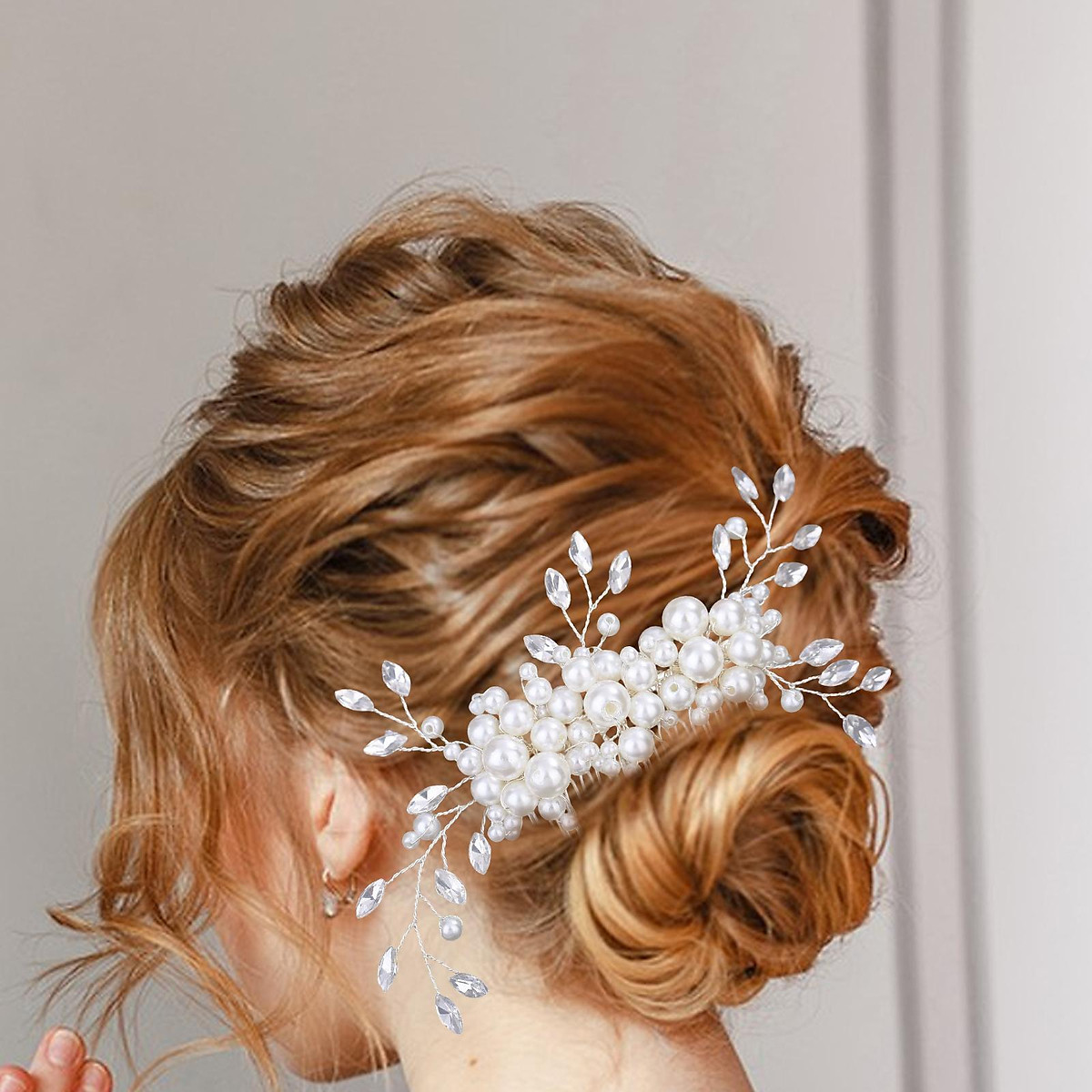 Bridal & Wedding Hair Accessories with Pearl - Roman & French