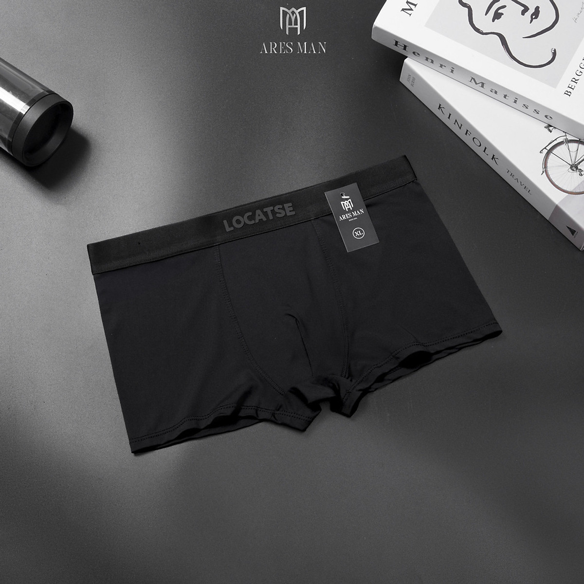 Quần boxer nam, combo quần lót đùi nam cao cấp chất thun lạnh kháng khuẩn co giãn 4 chiều phong cách nam tính - LOCATSE -