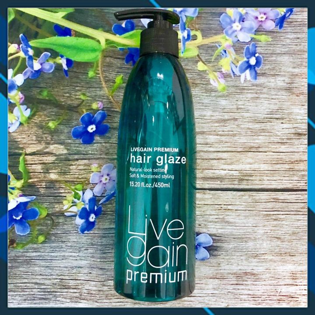 Gel mềm Livegain Premium Hair Glaze dưỡng nếp tóc tự nhiên Hàn Quốc 450ml - Xanh Gel mềm Livegain Premium Hair Glaze dưỡng nếp tóc tự nhiên Hàn Quốc 450ml - Xanh