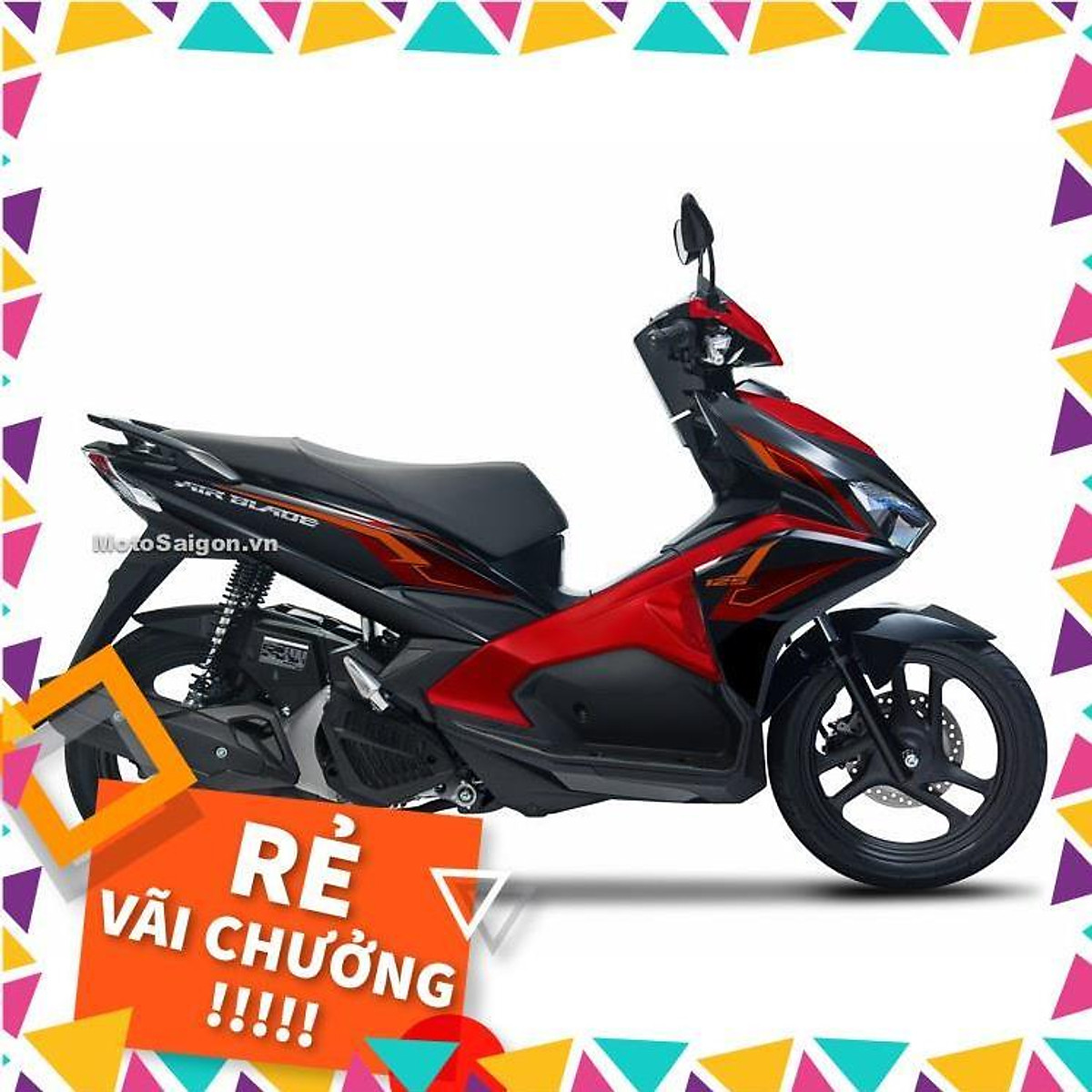 Tem rời Air blade 2016 đen nhám X  Decal trang trí