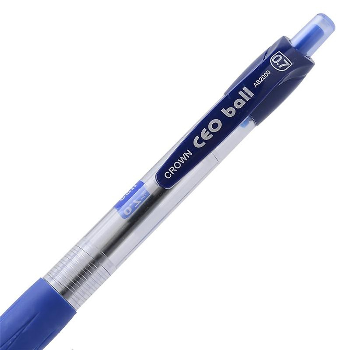 Bút Bi Crown AB - 2000R (0.7, Mực Xanh)