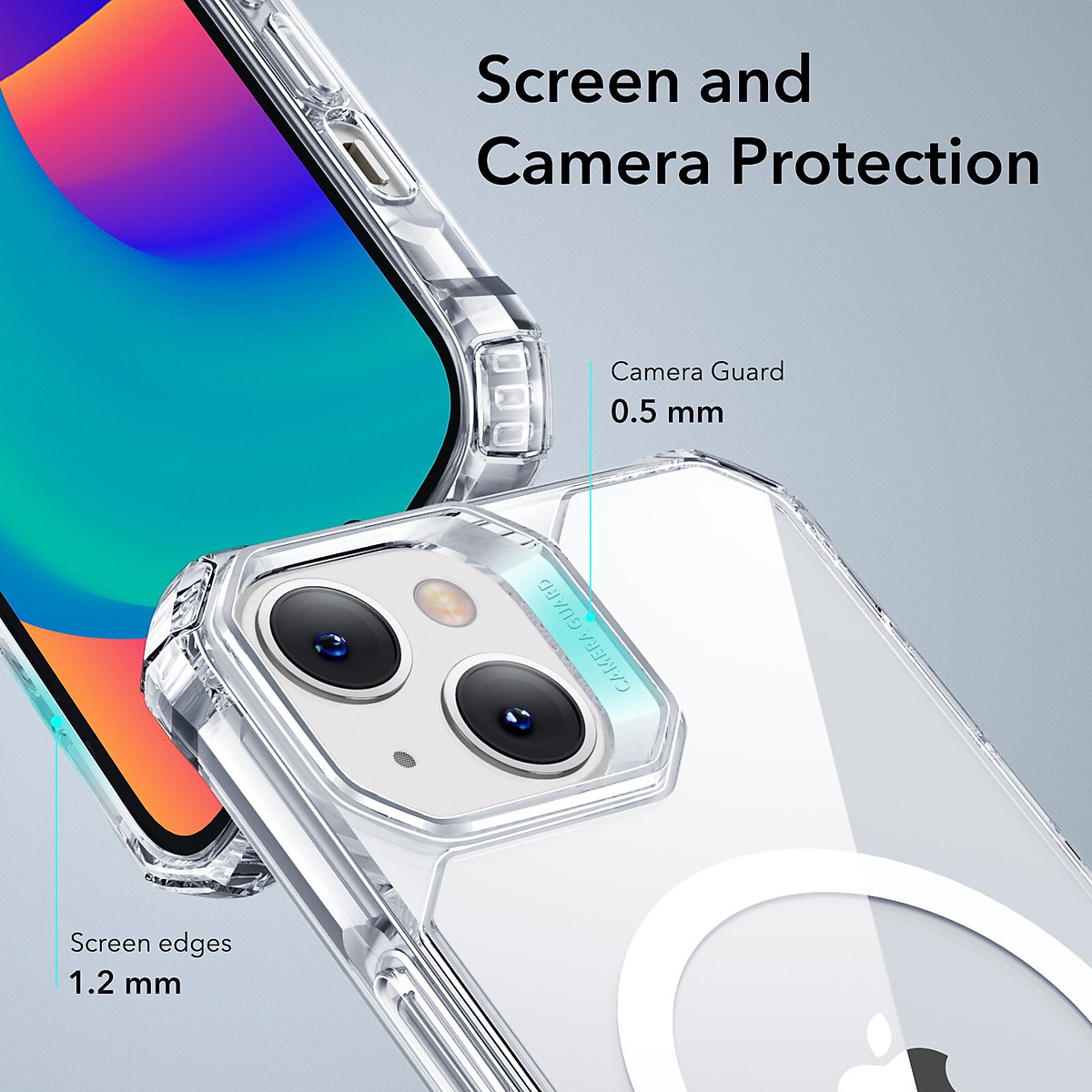 Ốp Lưng ESR Air Armor Clear Halo Lock dành cho iPhone 14 /14 Plus/ 14 Pro / 14 Pro Max - Hàng Chính Hãng