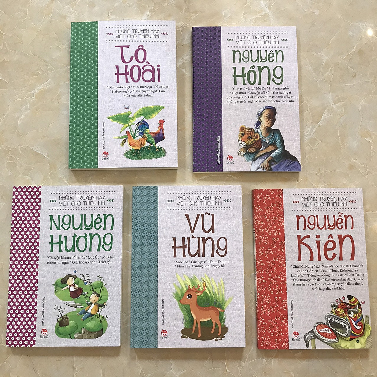 Combo 5 cuốn Những truyện ngắn hay viết cho thiếu nhi: Nguyên Hồng, Tô Hoài, Vũ Hùng, Nguyễn Kiên, Nguyên Hương