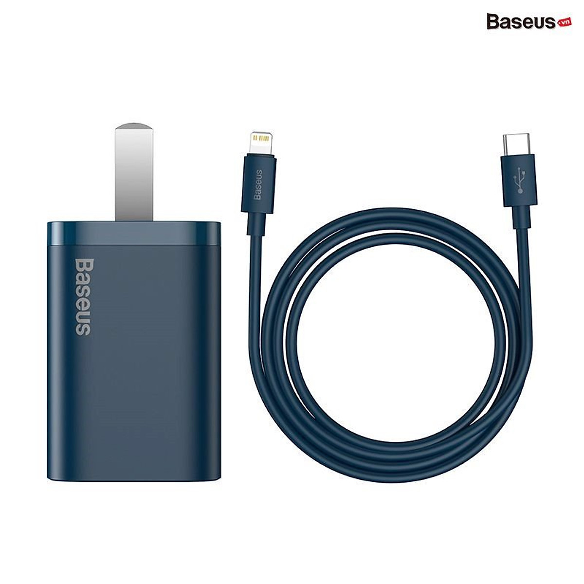 Bộ Cốc sạc và Cáp sạc nhanh Baseus Super Si PD 20W CCCJGCC for iPhone 12 (Hàng chính hãng)