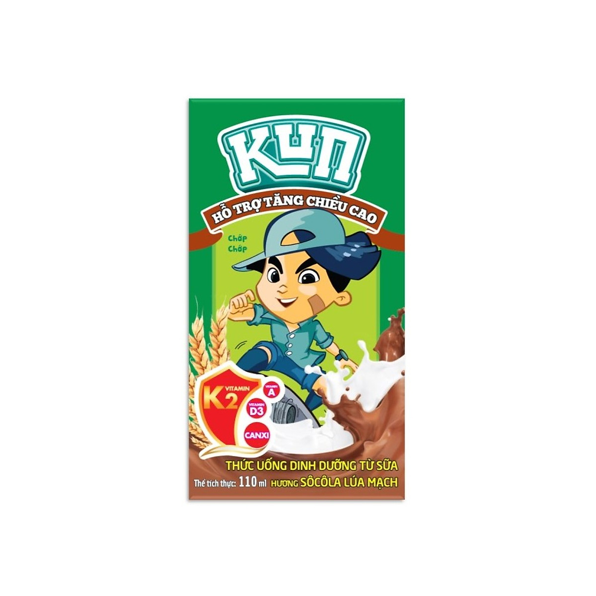 Thùng 48 Hộp Sữa SoCola Lúa Mạch KUN 110ml/hộp