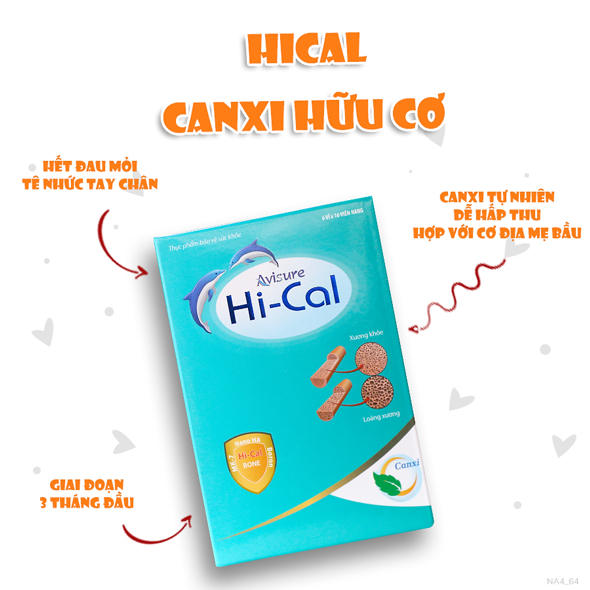 Canxi cho bà bầu Avisure Hical